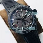 XF Factory Replica Tag Heuer Carrera Heuer 01 Meteorite Dial Black Rubber Strap